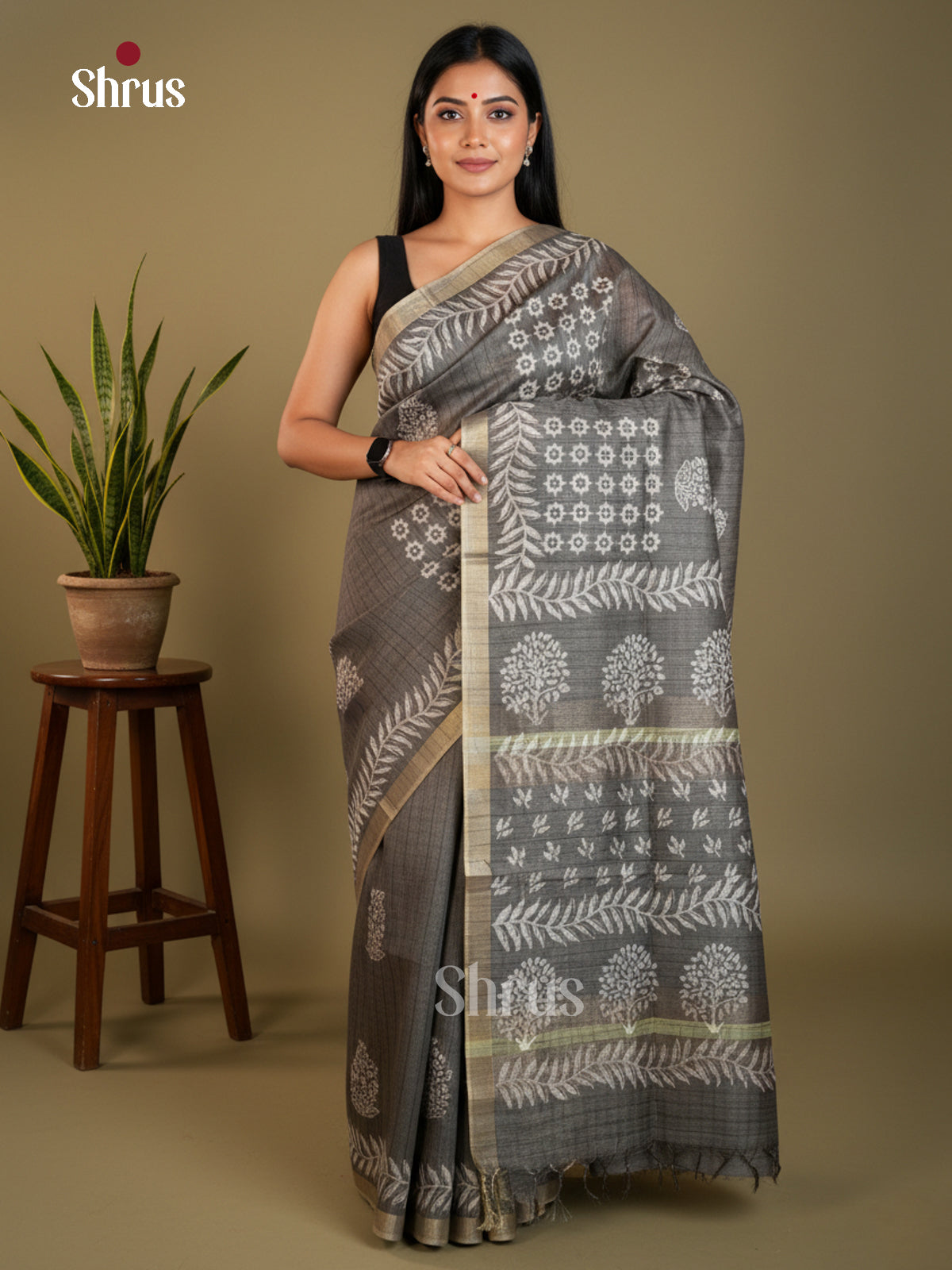 EAS31107 - Semi Tussar - Saree - Shop on Shrus.com