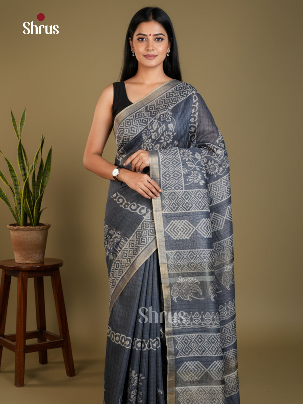 EAS31116 - Semi Tussar - Saree - Shop on Shrus.com