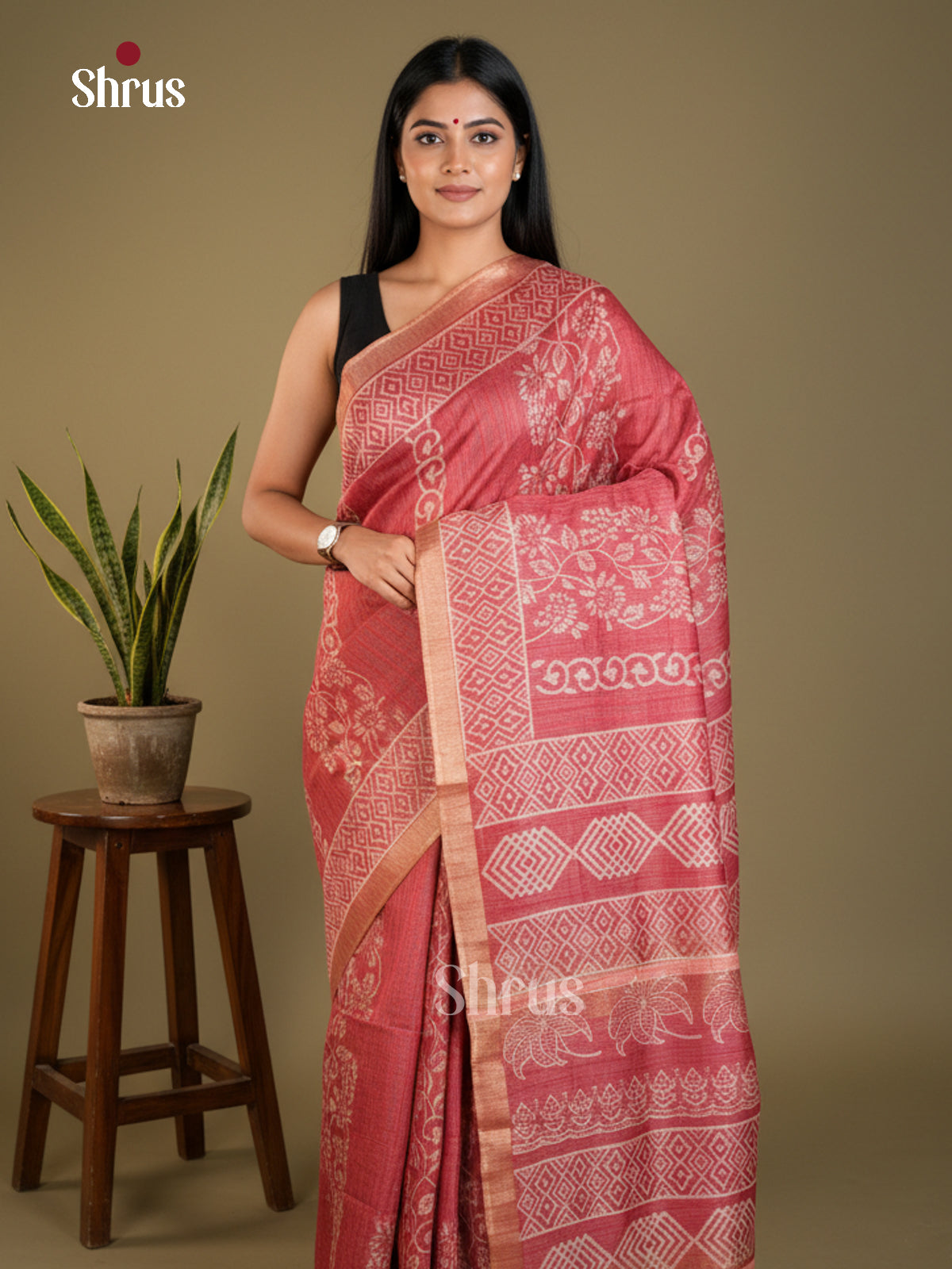 EAS31120 - Semi Tussar - Saree - Shop on Shrus.com