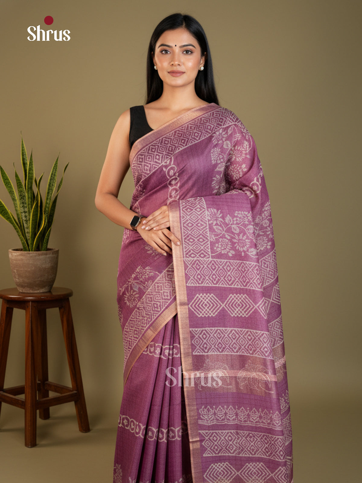 EAS31121 - Semi Tussar - Saree - Shop on Shrus.com