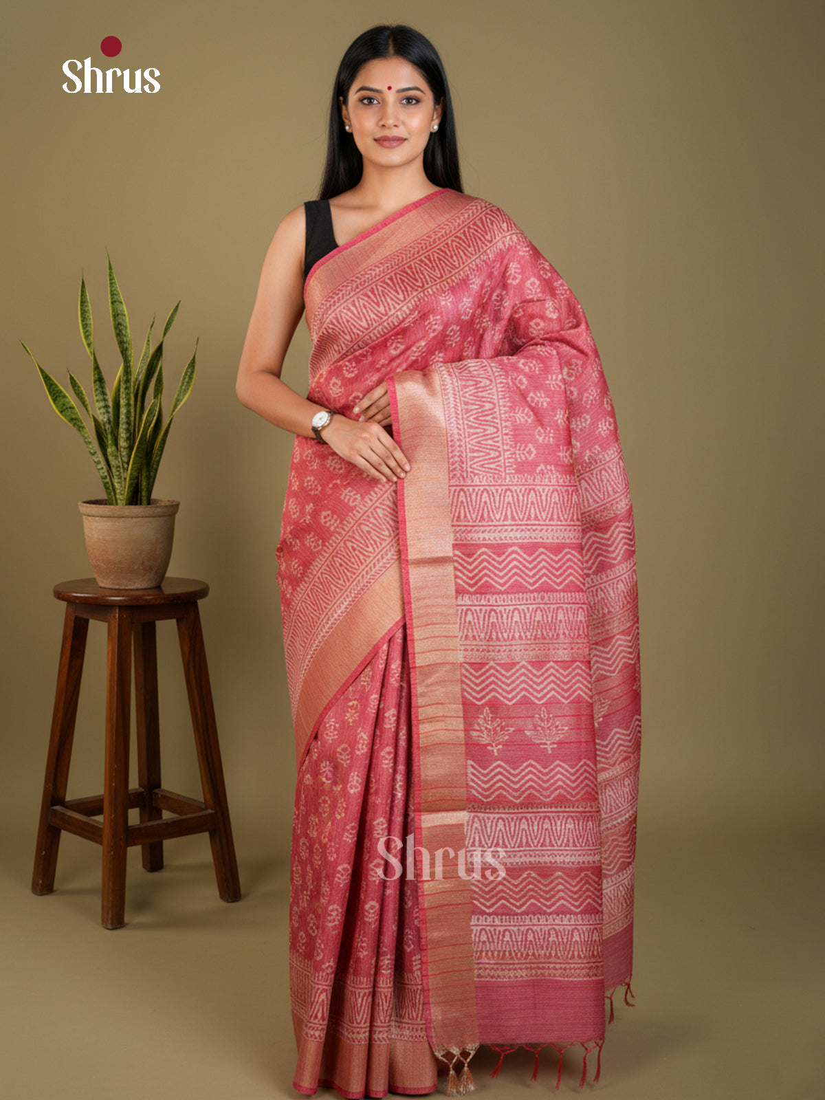 EAS31126 - Semi Tussar - Saree - Shop on Shrus.com