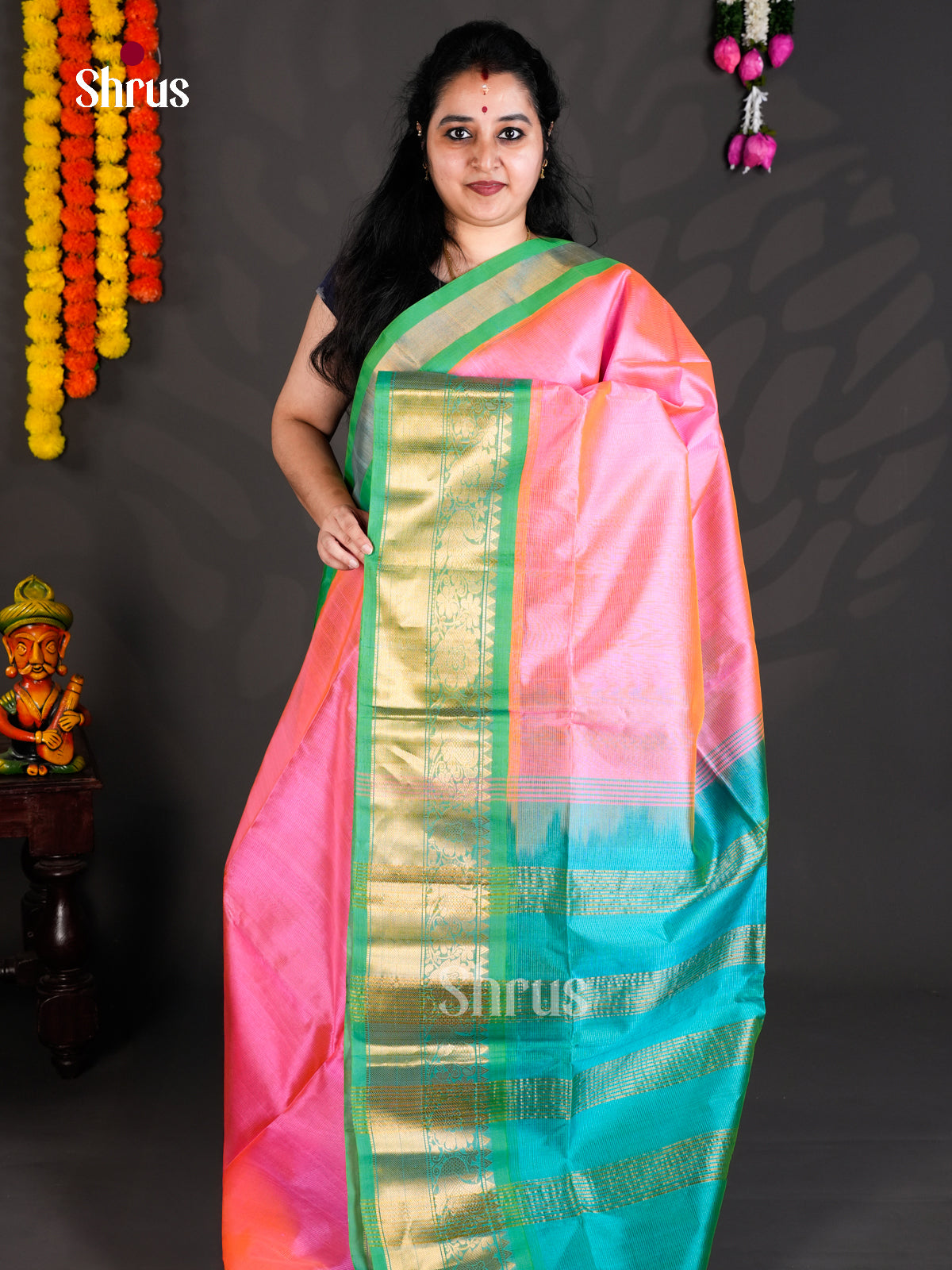 EBS01436 - Korvai-Medium border - Saree - Shop on Shrus.com