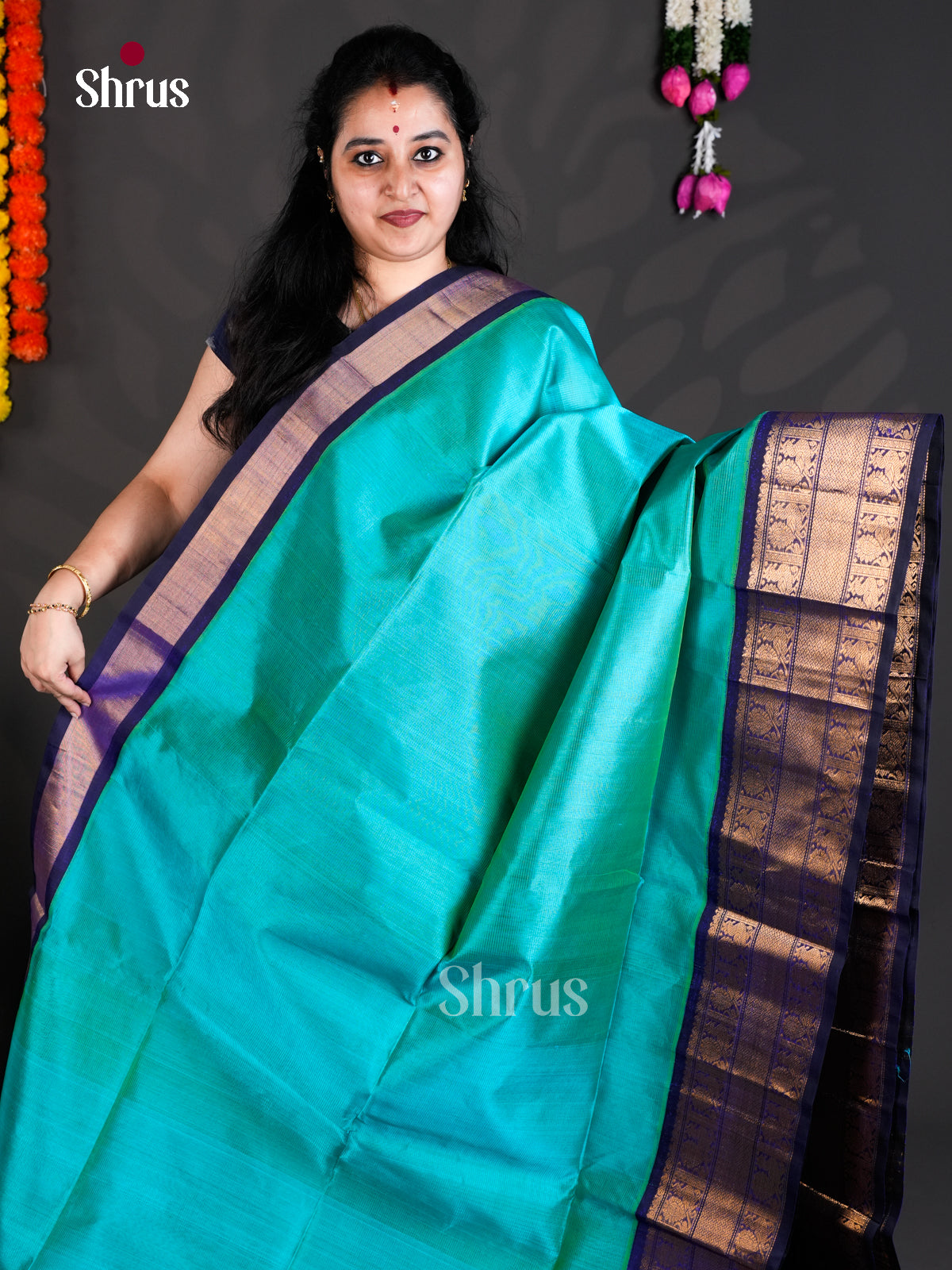 EBS01438 - Korvai-Medium border - Saree - Shop on Shrus.com