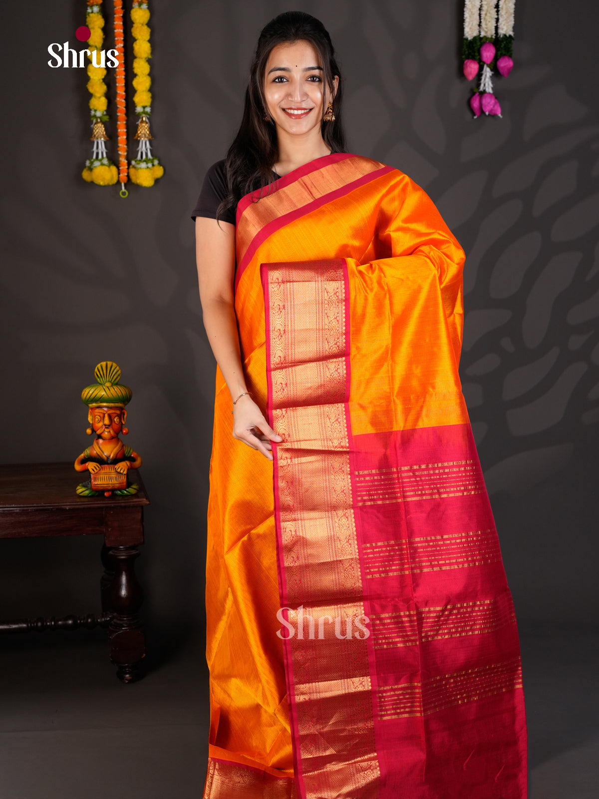 EBS01439 - Korvai-Medium border - Saree - Shop on Shrus.com