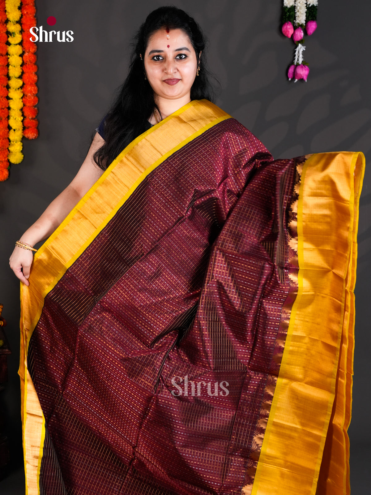 EBS01452 - Korvai-kattams - Saree - Shop on Shrus.com