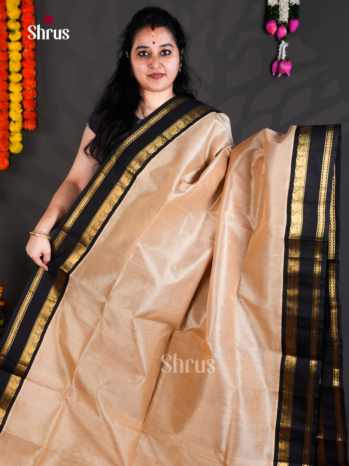 EBS01460 - Korvai-Medium border - Saree - Shop on Shrus.com