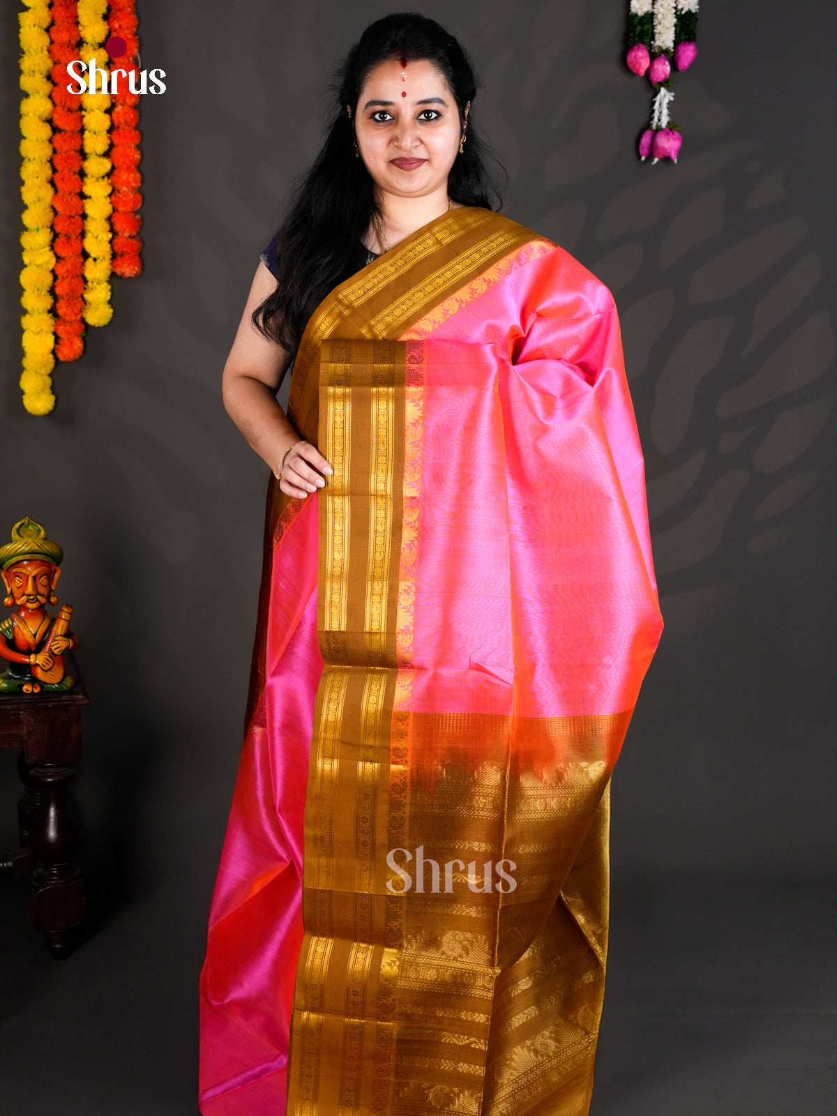 EBS01463 - Korvai-Medium border - Saree - Shop on Shrus.com