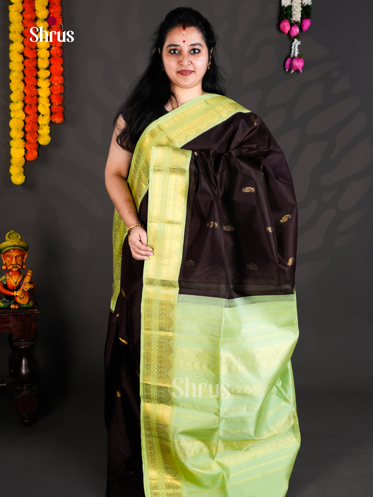 EBS01469 - Korvai-Small border - Saree - Shop on Shrus.com