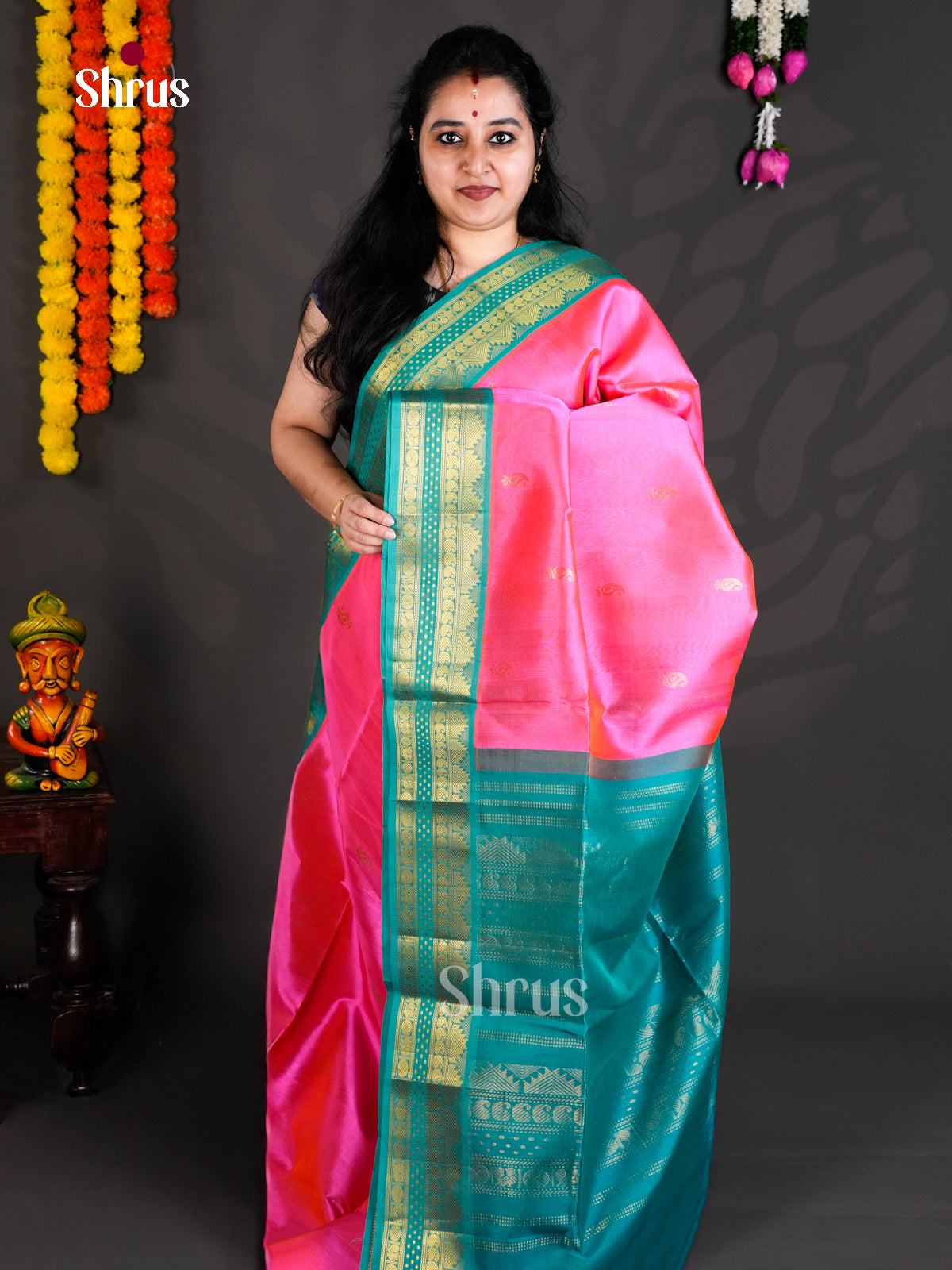 EBS01471 - Korvai-Small border - Saree - Shop on Shrus.com