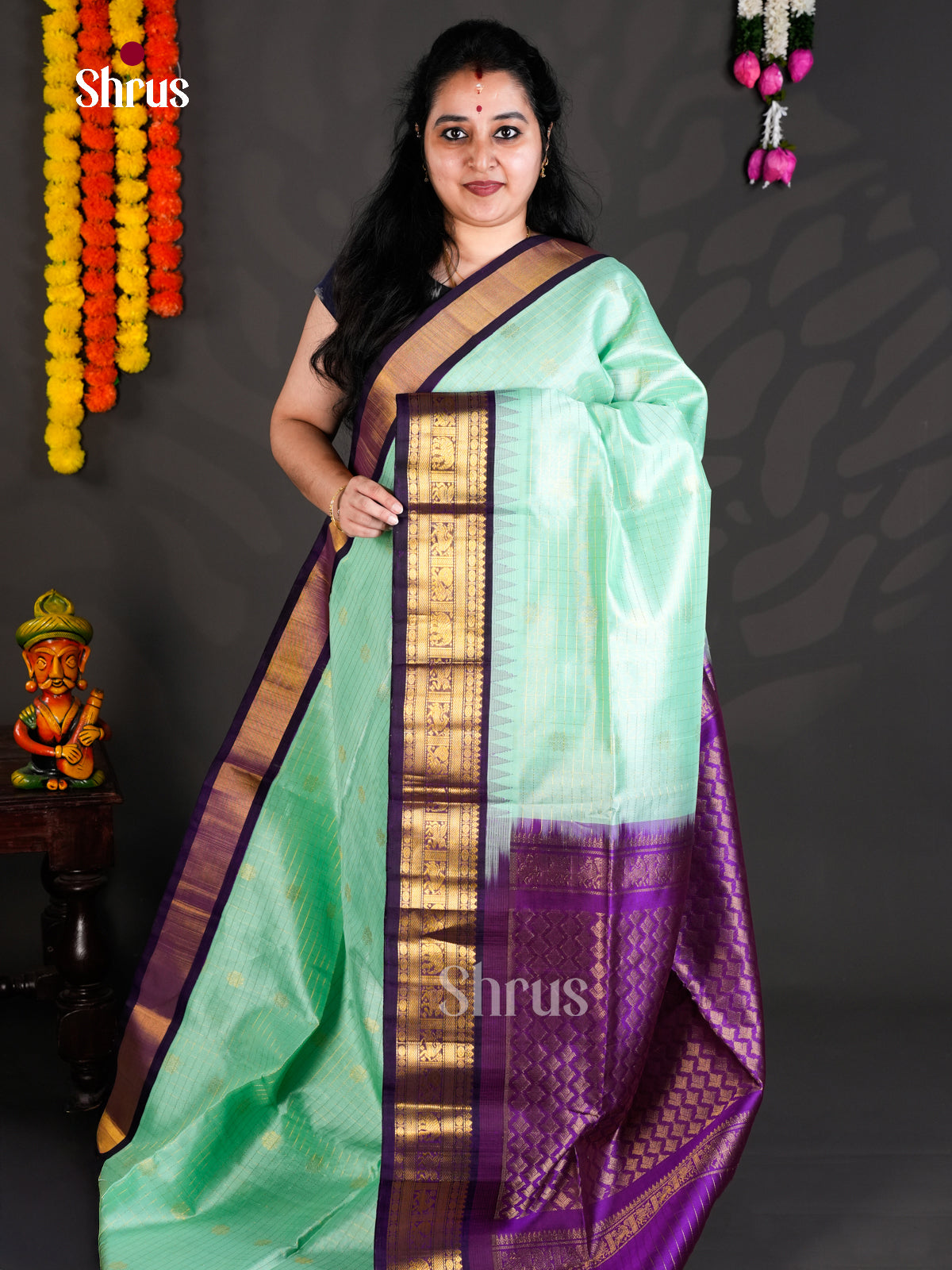 EBS01476 - Korvai-kattams - Saree - Shop on Shrus.com