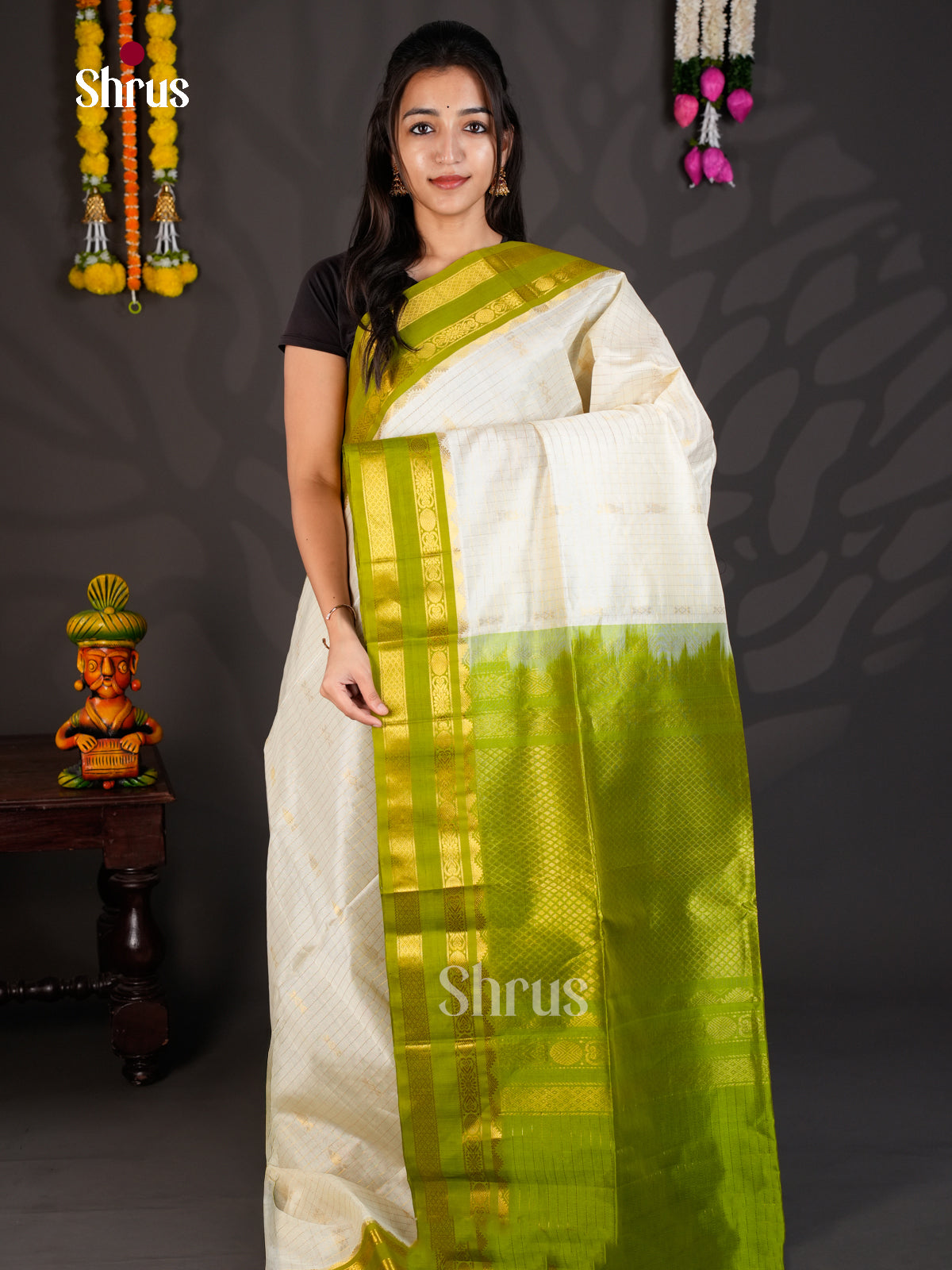 EBS01486 - Korvai-kattams - Saree - Shop on Shrus.com