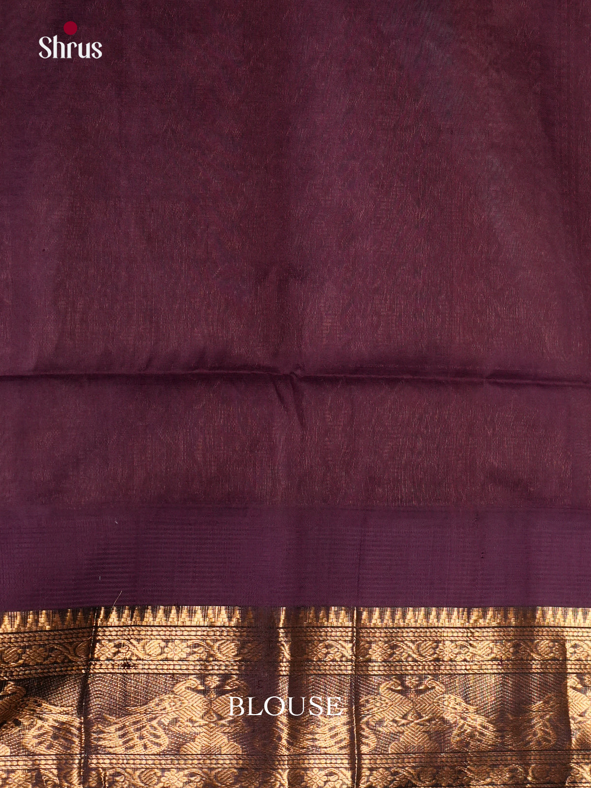 Majestic Lavender Saree With Zari Woven Wine Border & Pallu