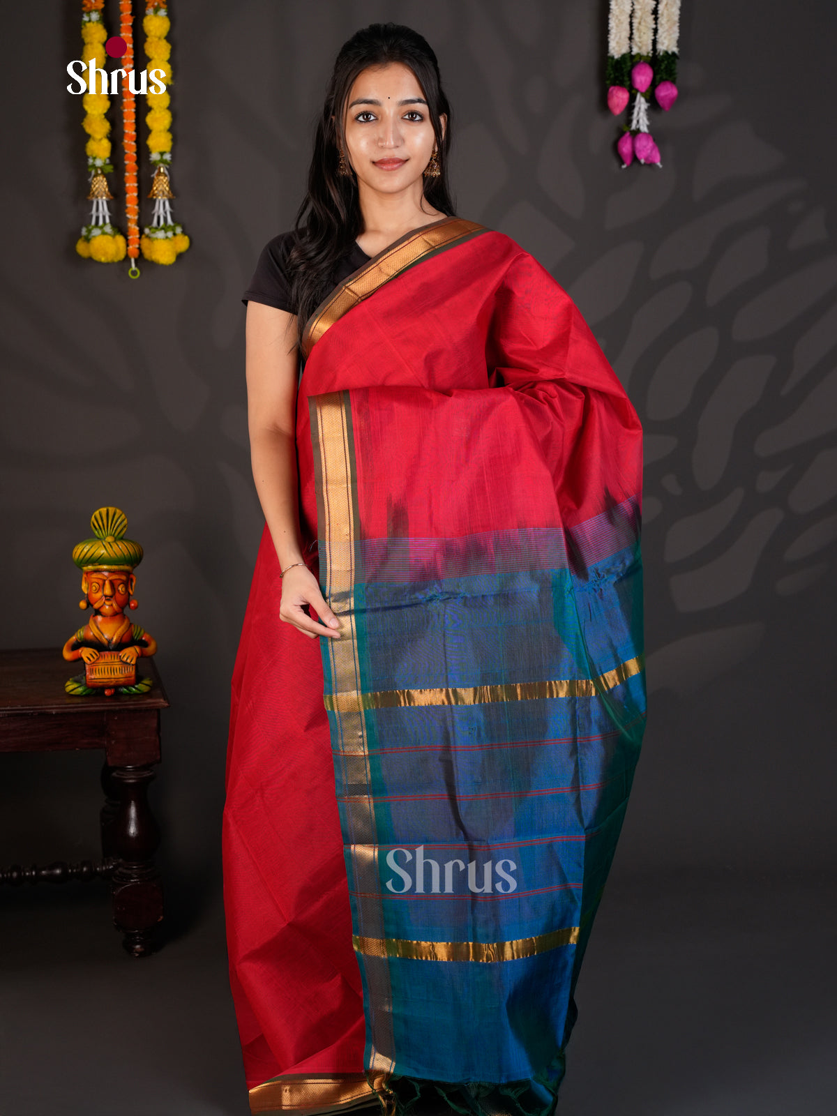 EBS01498 - Silk Cotton - Saree - Shop on Shrus.com