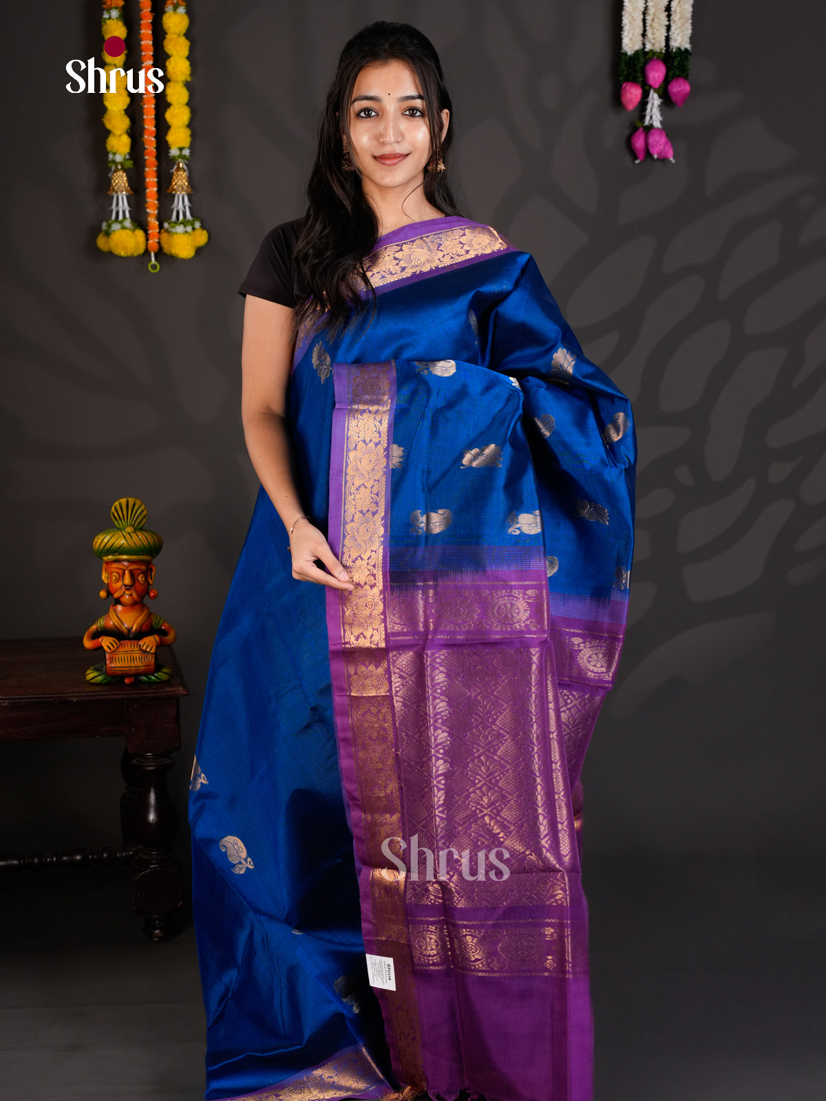 EBS01514 - Silk Cotton - Saree - Shop on Shrus.com