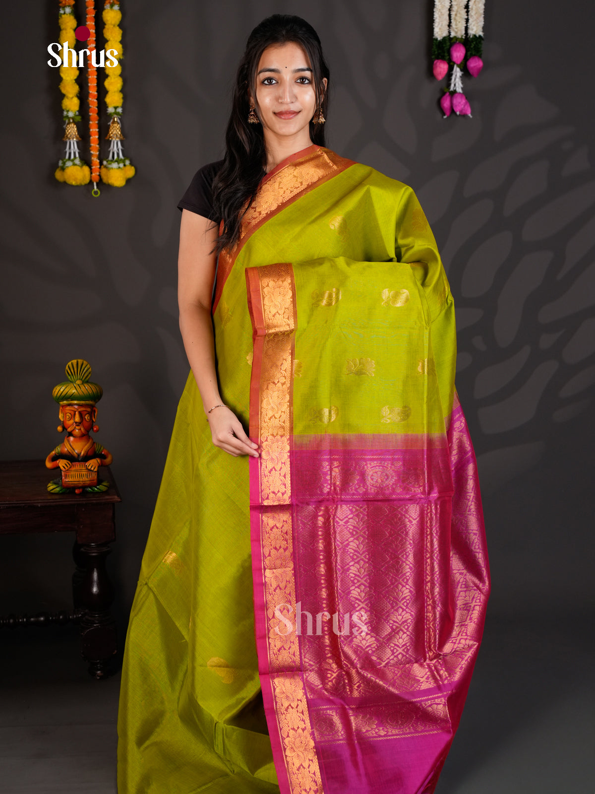 EBS01516 - Silk Cotton - Saree - Shop on Shrus.com