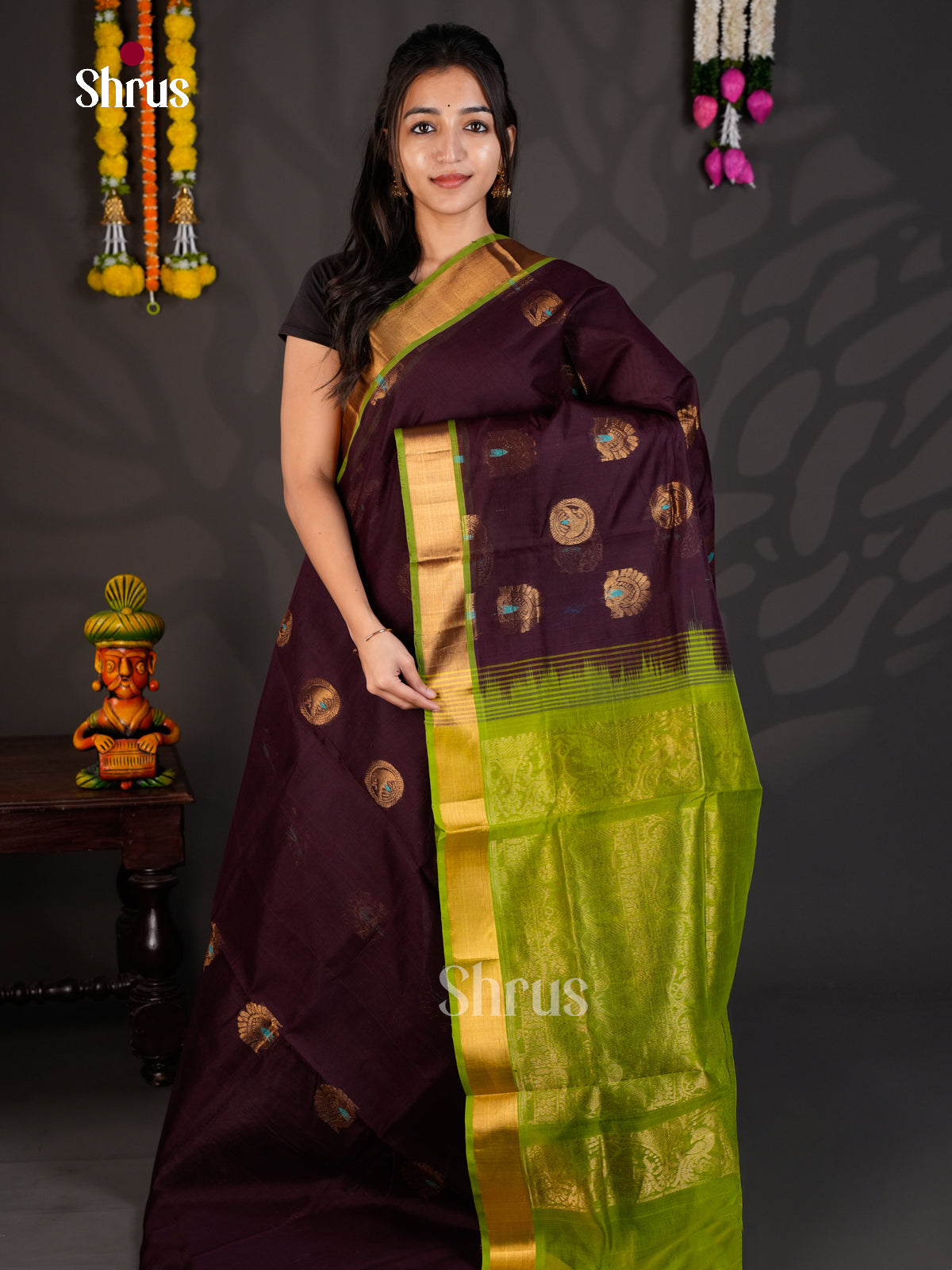 EBS01524 - Silk Cotton - Saree - Shop on Shrus.com