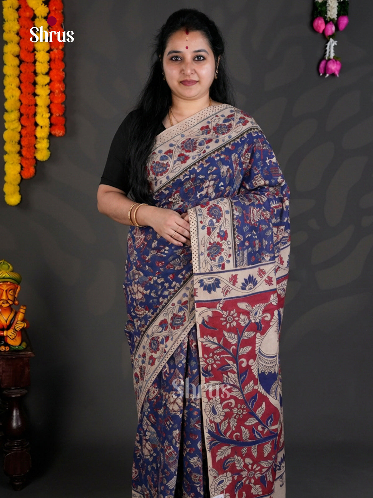 EBS01594 - kalamkari-cotton - Saree - Shop on Shrus.com