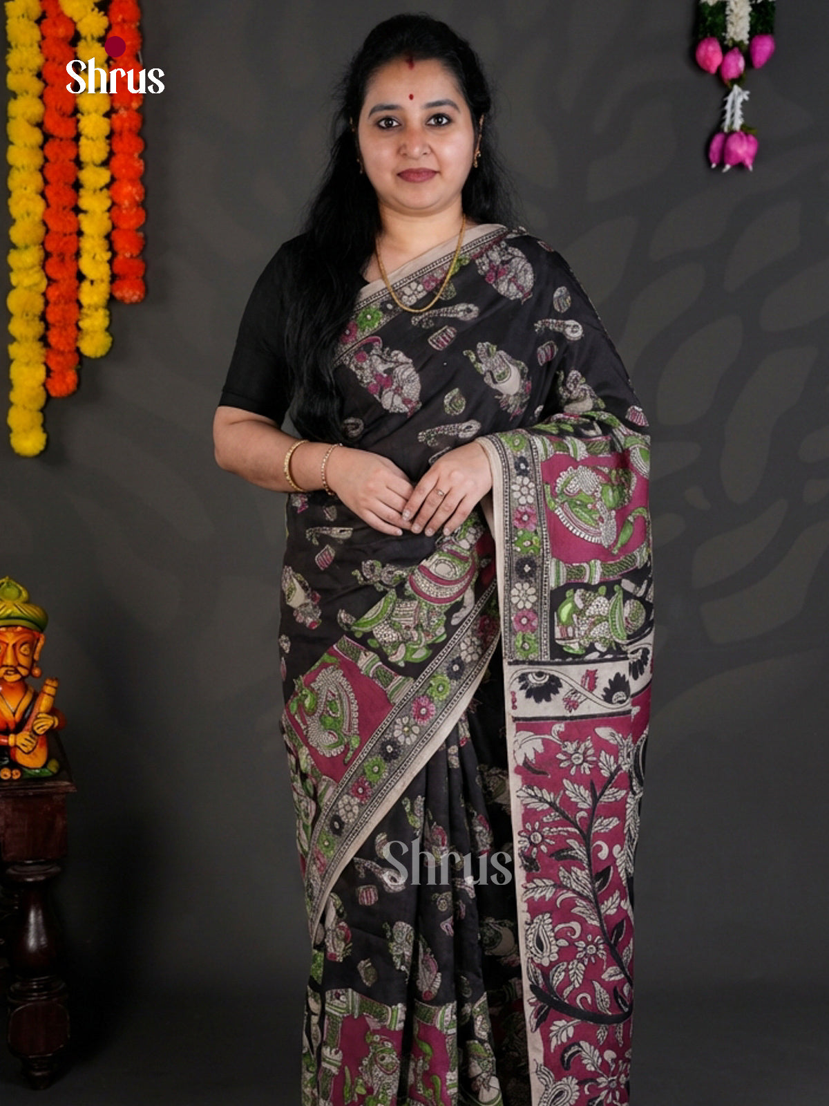 EBS01597 - kalamkari-cotton - Saree - Shop on Shrus.com
