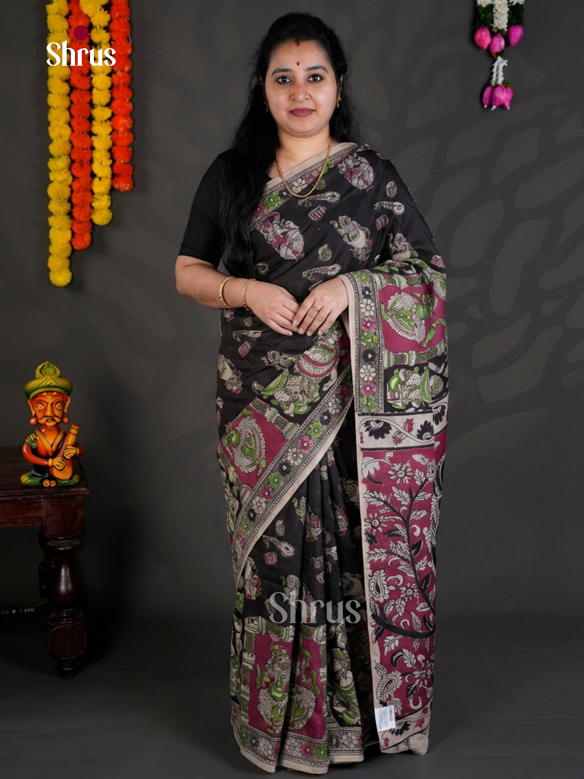 EBS01597 - kalamkari-cotton - Saree - Shop on Shrus.com