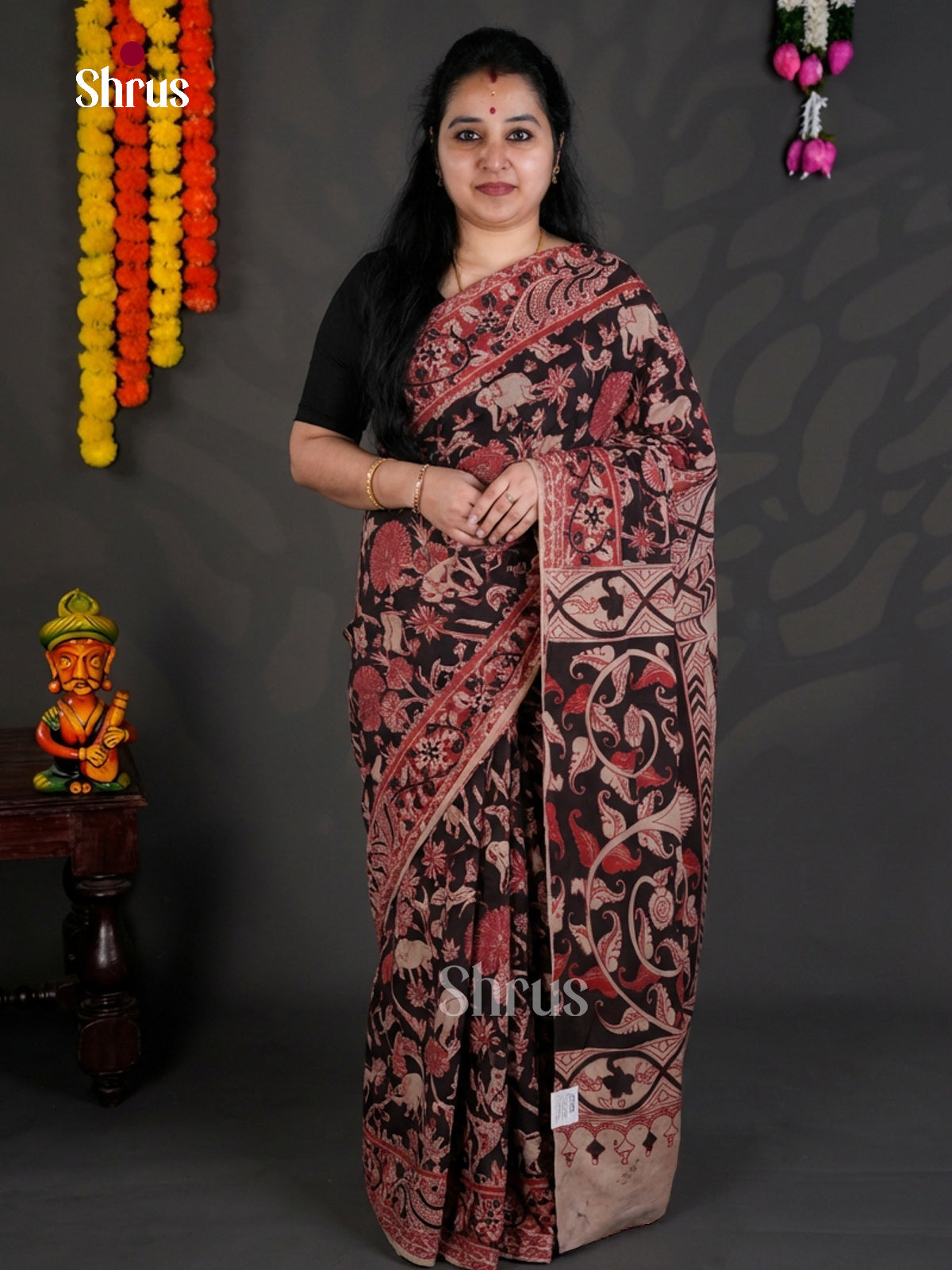 EBS01602 - kalamkari-cotton - Saree - Shop on Shrus.com
