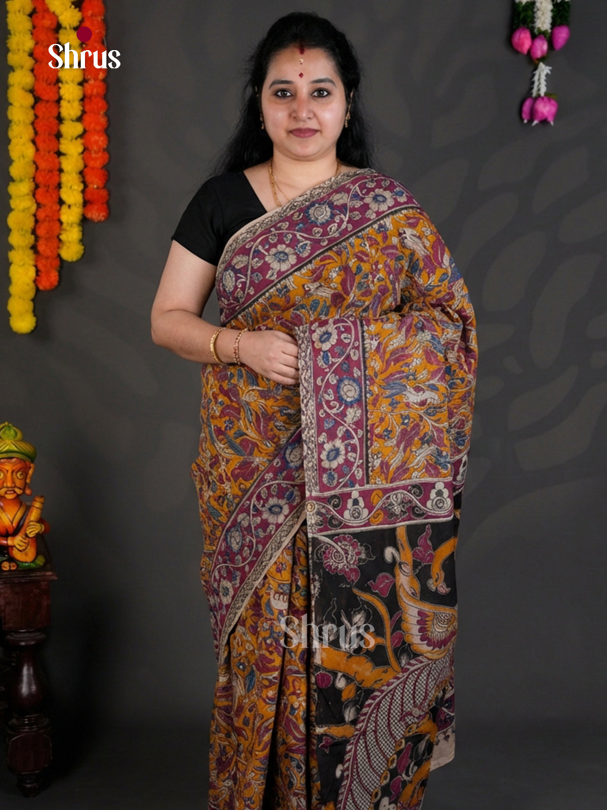 EBS01603 - kalamkari-cotton - Saree - Shop on Shrus.com