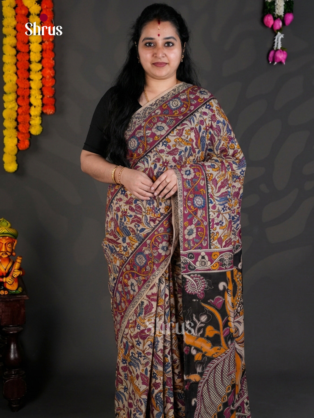EBS01604 - kalamkari-cotton - Saree - Shop on Shrus.com