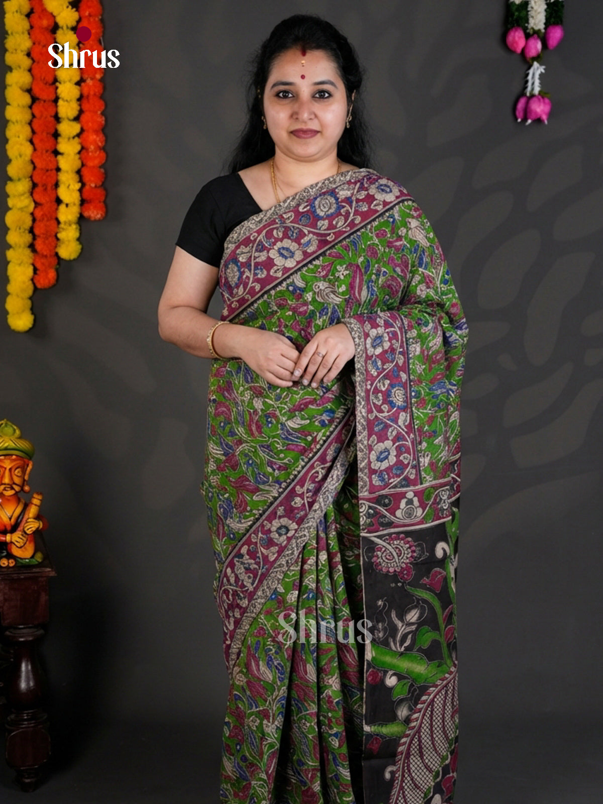 EBS01605 - kalamkari-cotton - Saree - Shop on Shrus.com