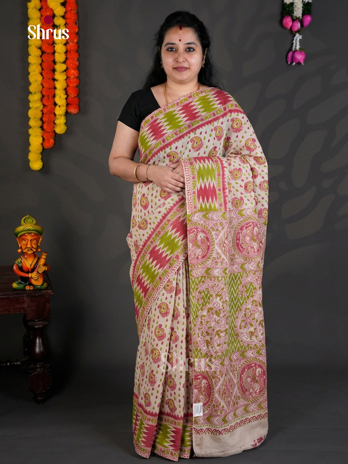 EBS01608 - kalamkari-cotton - Saree - Shop on Shrus.com