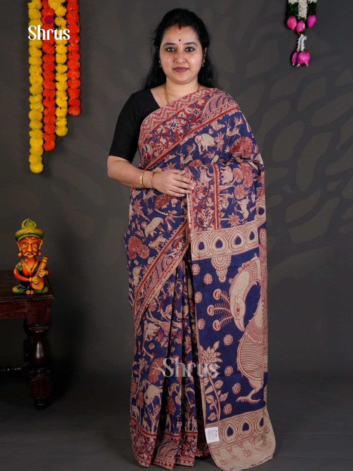 EBS01609 - kalamkari-cotton - Saree - Shop on Shrus.com