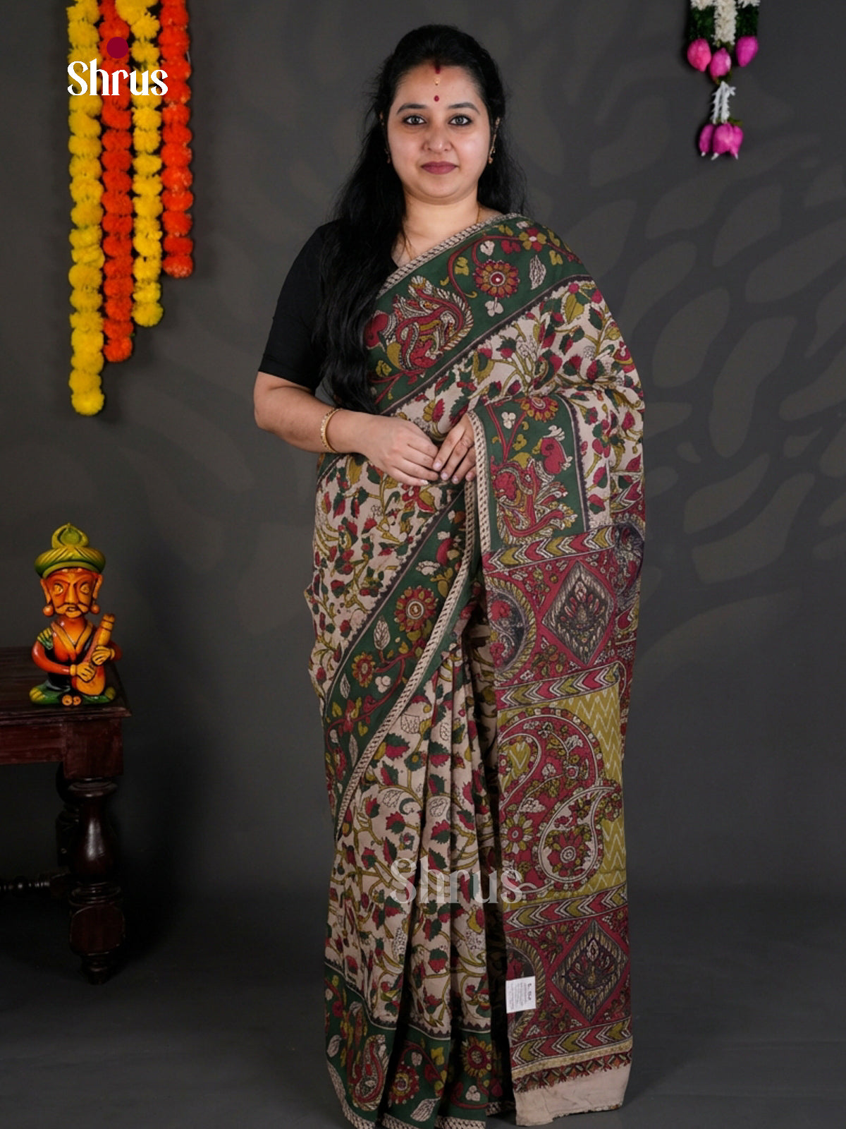EBS01612 - kalamkari-cotton - Saree - Shop on Shrus.com