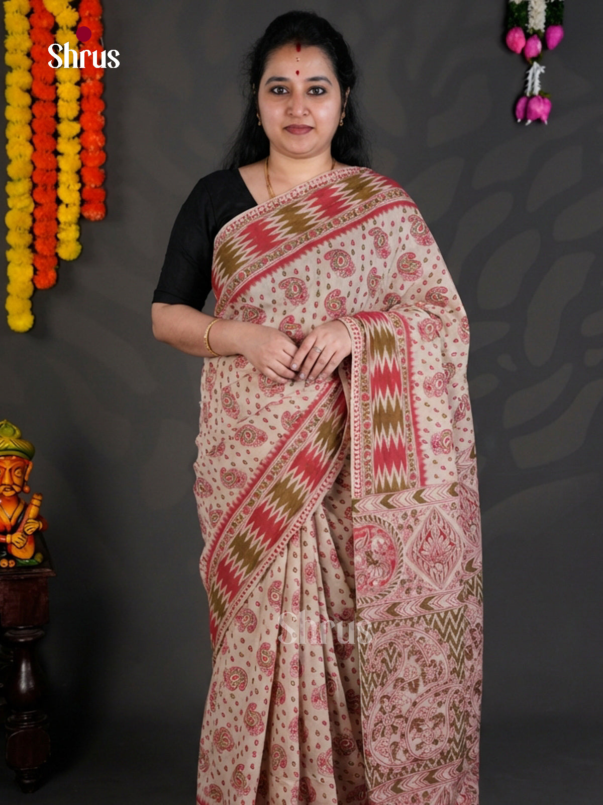 EBS01613 - kalamkari-cotton - Saree - Shop on Shrus.com