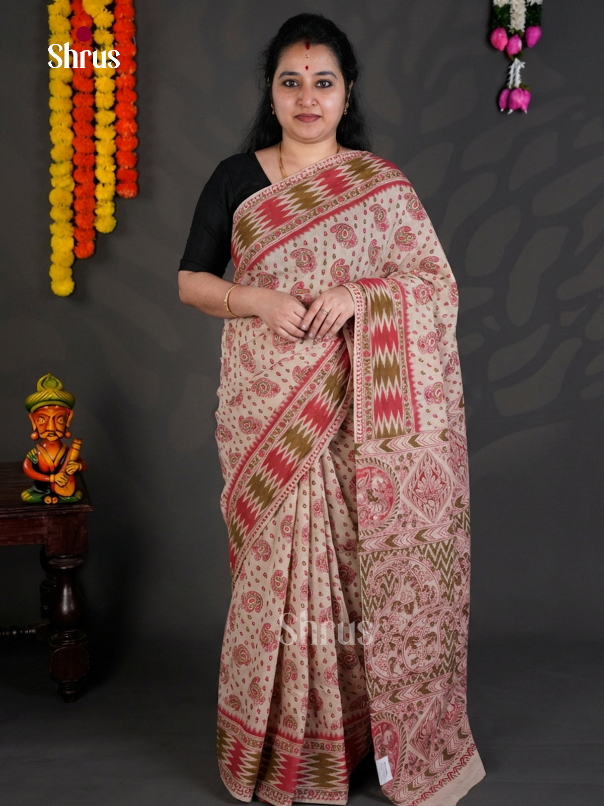 EBS01613 - kalamkari-cotton - Saree - Shop on Shrus.com