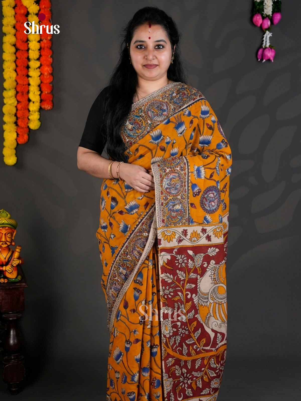 EBS01616 - kalamkari-cotton - Saree - Shop on Shrus.com