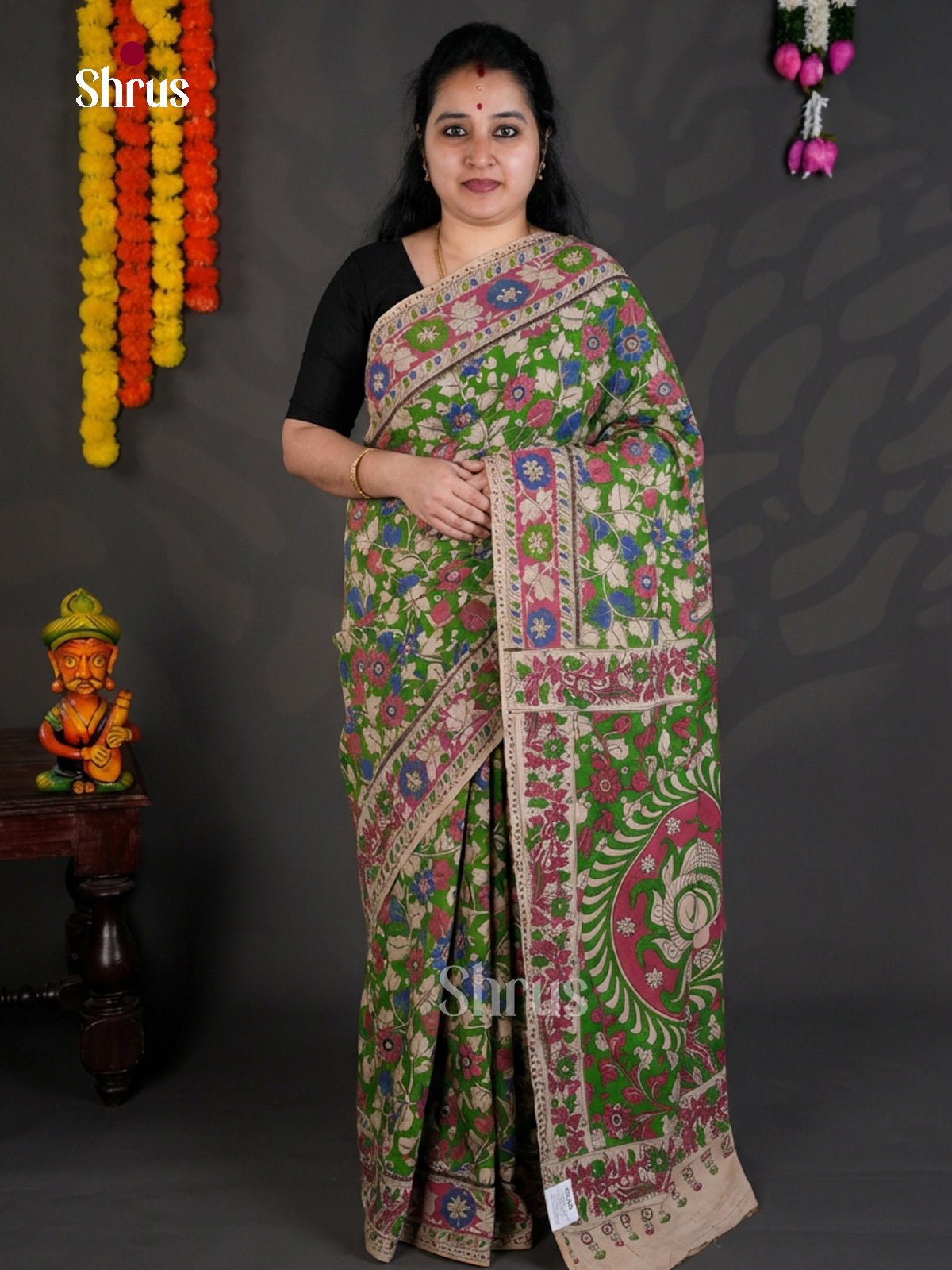 EBS01618 - kalamkari-cotton - Saree - Shop on Shrus.com