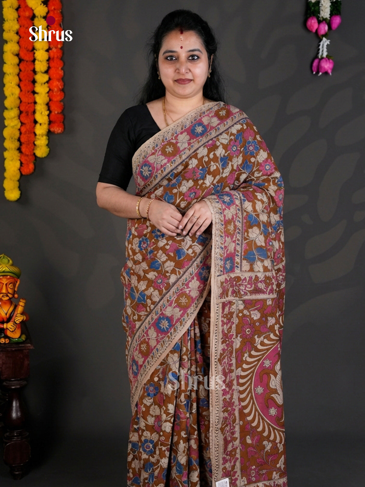 EBS01622 - kalamkari-cotton - Saree - Shop on Shrus.com