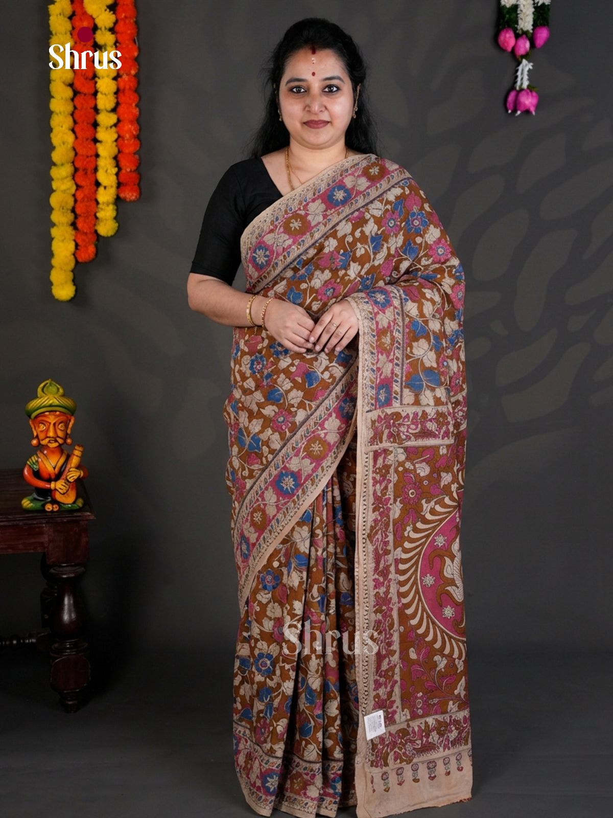 EBS01622 - kalamkari-cotton - Saree - Shop on Shrus.com