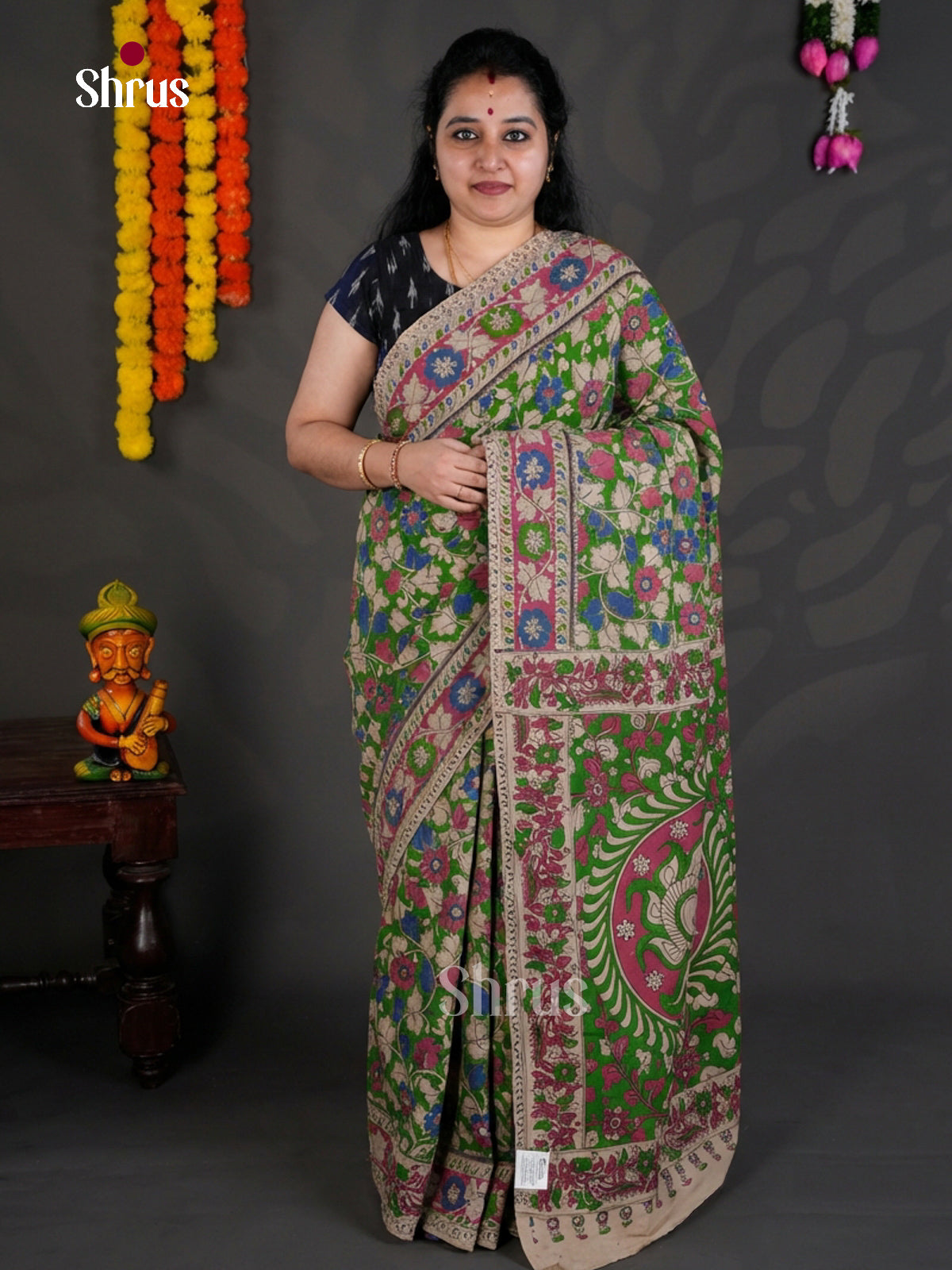 EBS01624 - kalamkari-cotton - Saree - Shop on Shrus.com