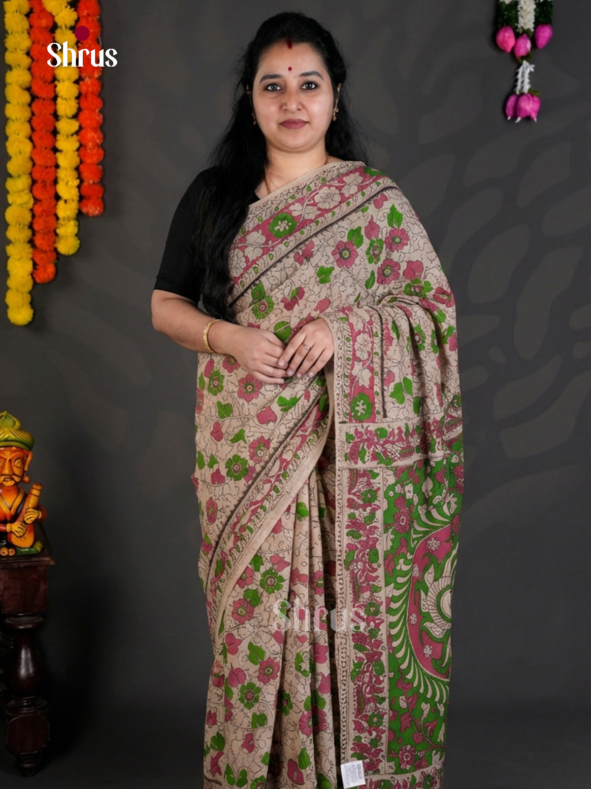 EBS01627 - kalamkari-cotton - Saree - Shop on Shrus.com