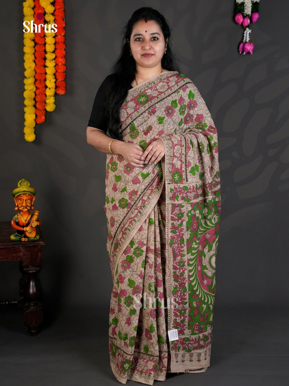 EBS01627 - kalamkari-cotton - Saree - Shop on Shrus.com