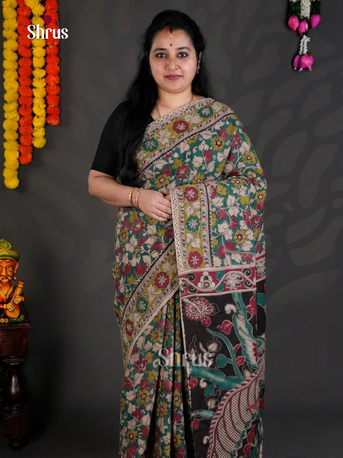 EBS01628 - kalamkari-cotton - Saree - Shop on Shrus.com