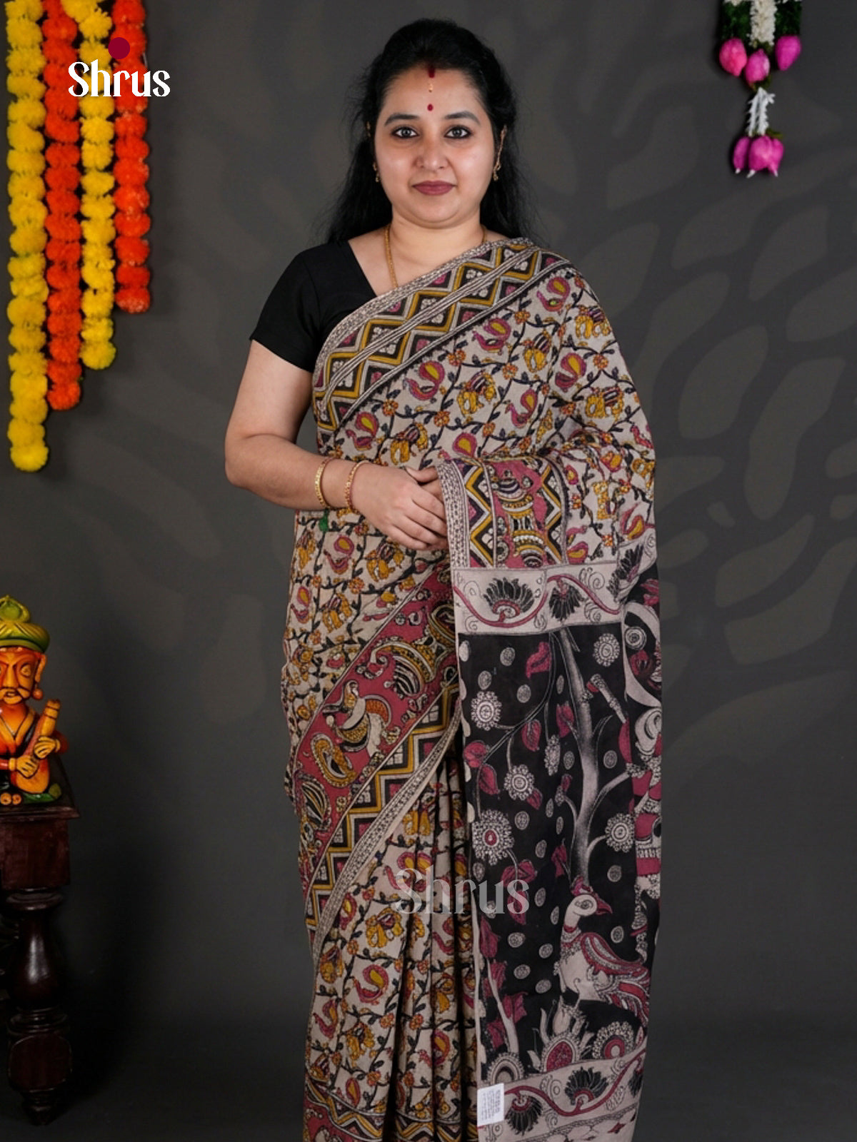 EBS01630 - kalamkari-cotton - Saree - Shop on Shrus.com