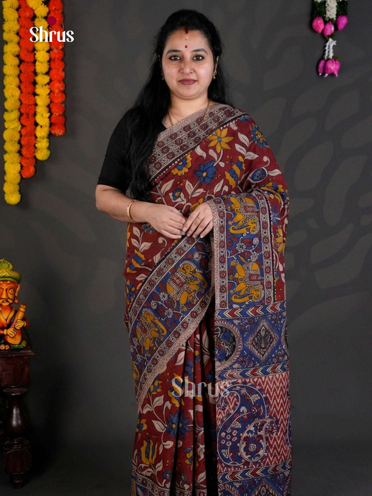 EBS01631 - kalamkari-cotton - Saree - Shop on Shrus.com