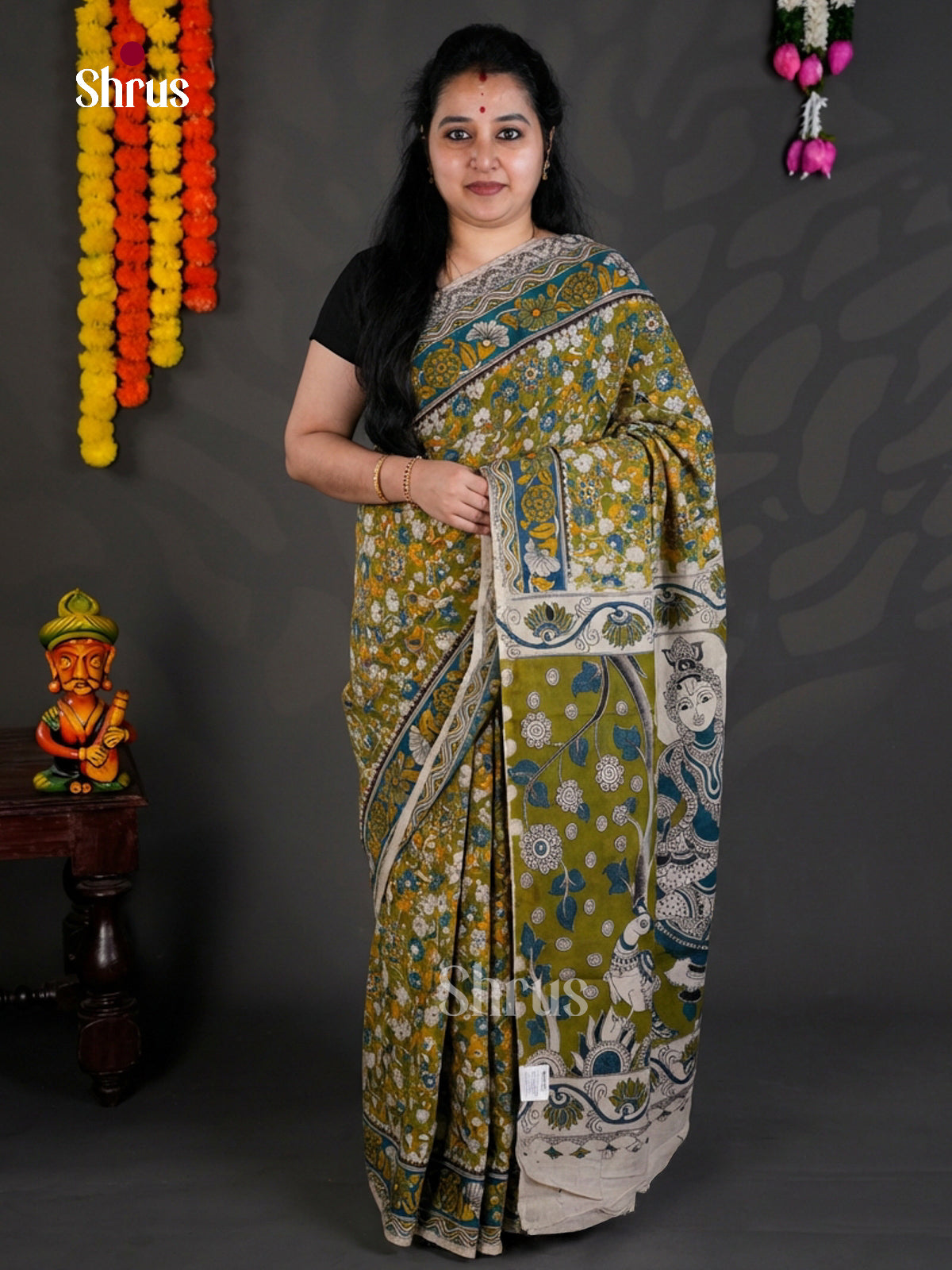 EBS01632 - kalamkari-cotton - Saree - Shop on Shrus.com