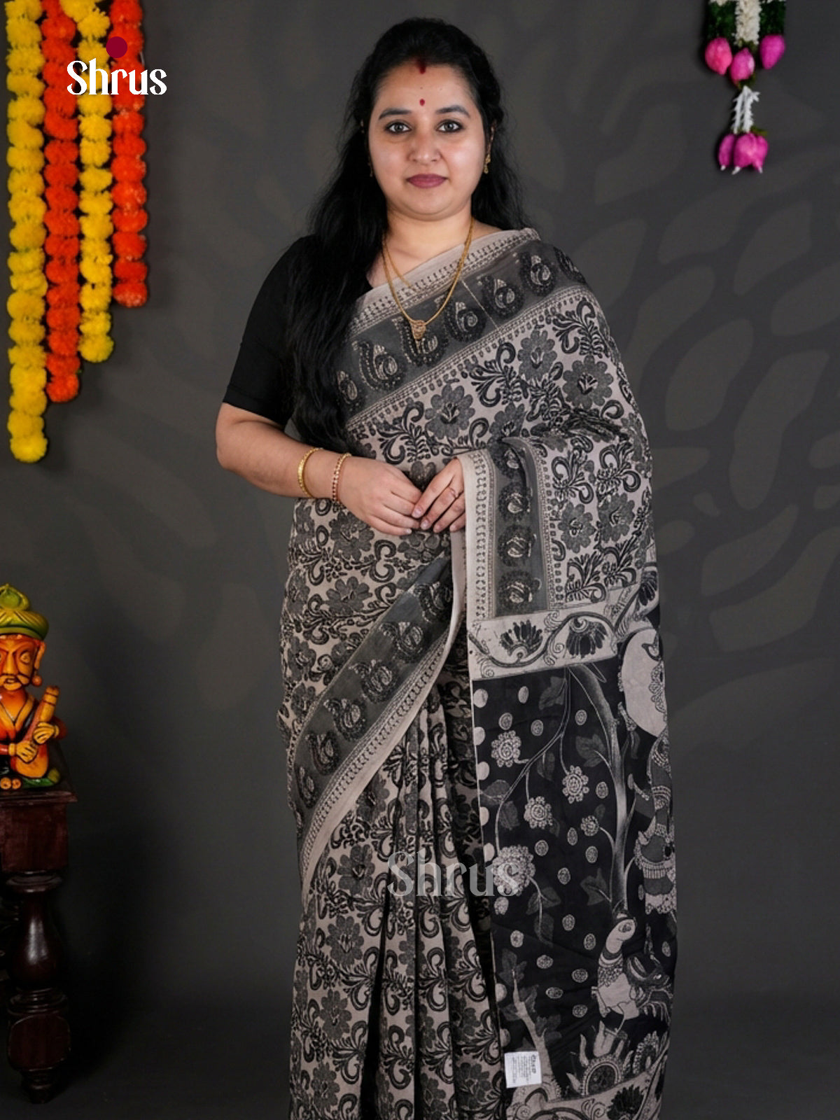 EBS01633 - kalamkari-cotton - Saree - Shop on Shrus.com