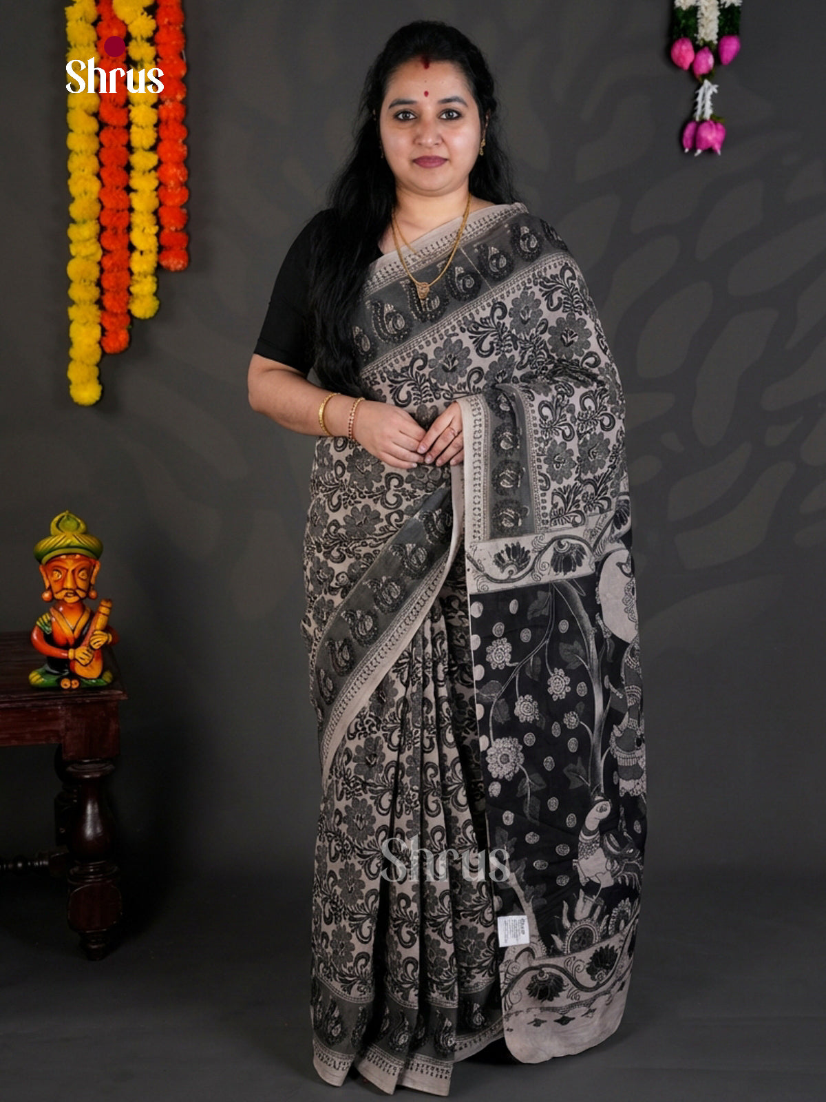 EBS01633 - kalamkari-cotton - Saree - Shop on Shrus.com
