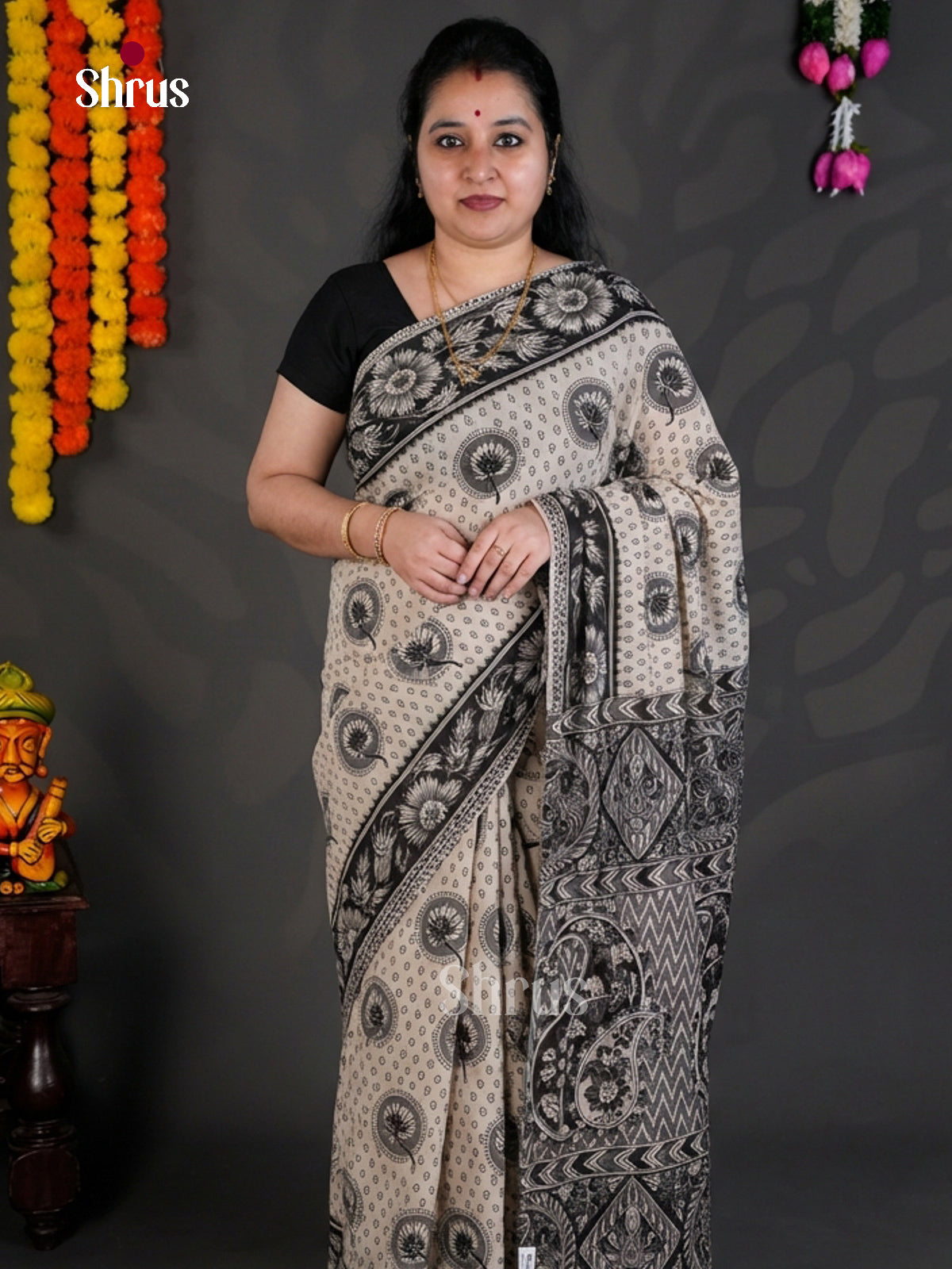 EBS01637 - kalamkari-cotton - Saree - Shop on Shrus.com