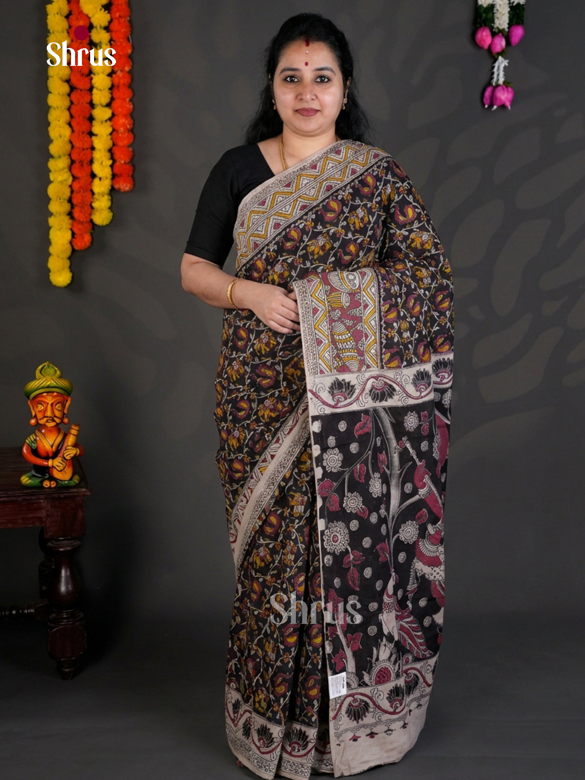 EBS01639 - kalamkari-cotton - Saree - Shop on Shrus.com