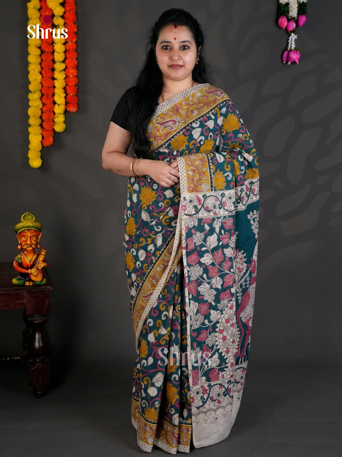 EBS01641 - kalamkari-cotton - Saree - Shop on Shrus.com