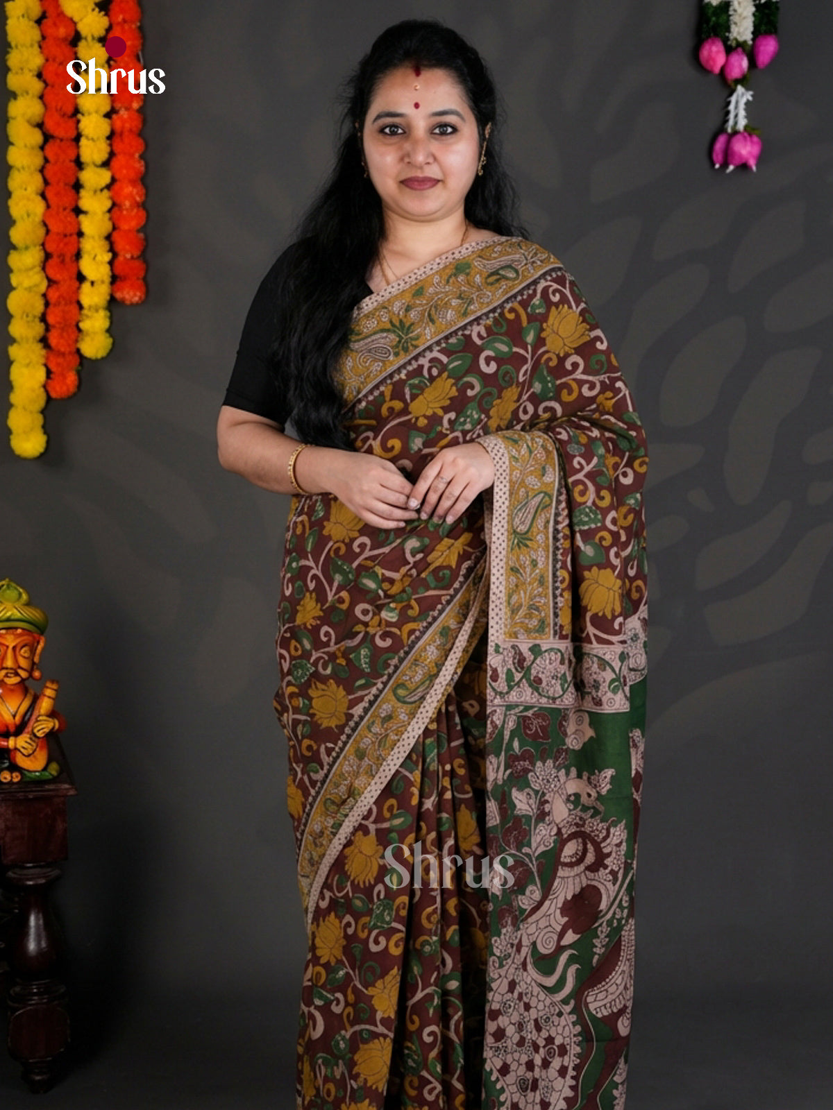 EBS01642 - kalamkari-cotton - Saree - Shop on Shrus.com