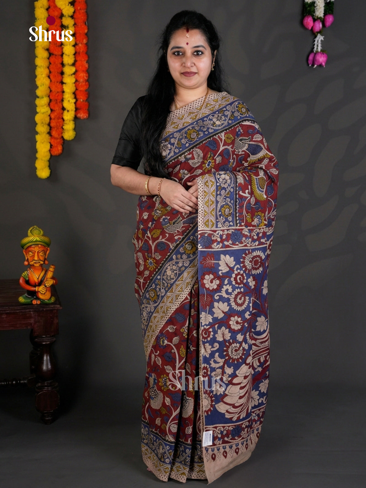 EBS01646 - kalamkari-cotton - Saree - Shop on Shrus.com